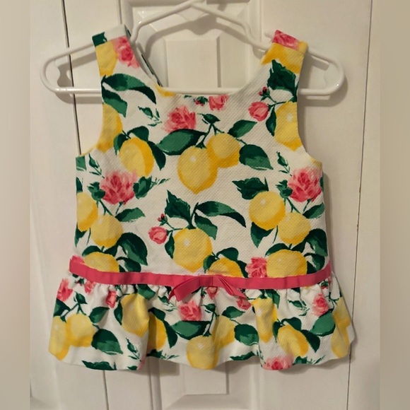 Janie and Jack top with lemon pattern size 2T - Picture 1 of 4